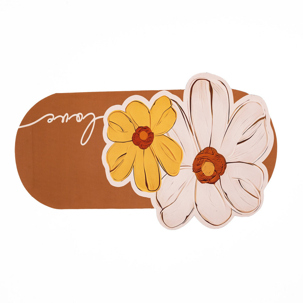 Овальный влагостойкий коврик оранжевый Киев - изображение 1