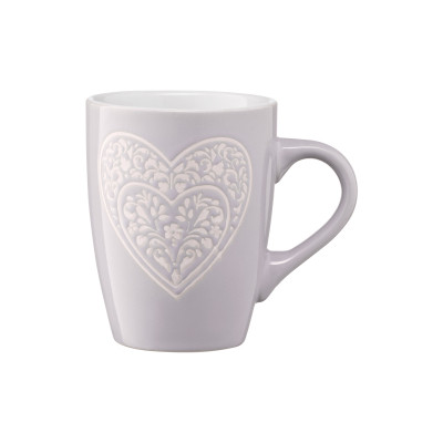 Чашка Ardesto Heart 330 мл Grey (AR3467GR) Вінниця - фото 3