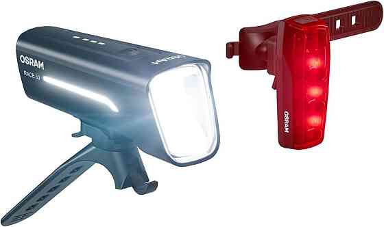 Комплект світлодіодних ліхтарів для велосипеда зі стоп-сигналом Osram LEDsBike Race 50 Харків