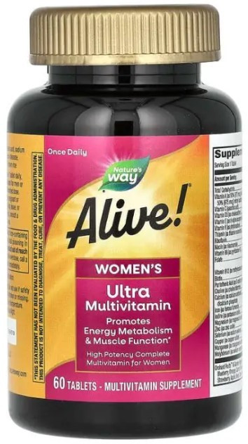 Мультивітаміни для жінок  Nature's Way Alive! Women's Multi-Vitamin 60 таблеток Київ - фото 1