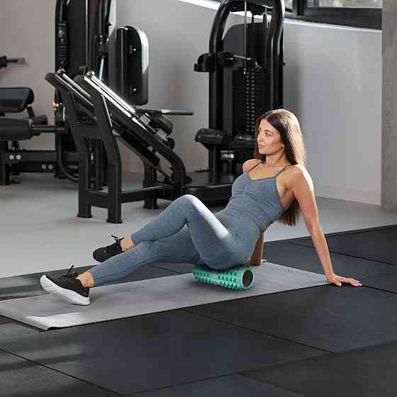 Массажный ролик Gymtek для йоги и фитнеса EVA 33*11см мятный Киев