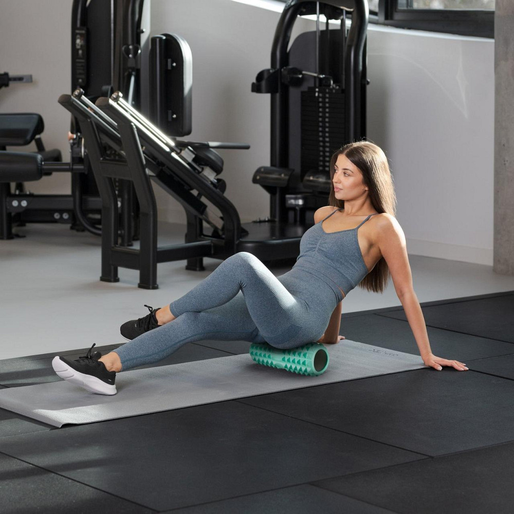 Массажный ролик Gymtek для йоги и фитнеса EVA 33*11см мятный Киев - изображение 5