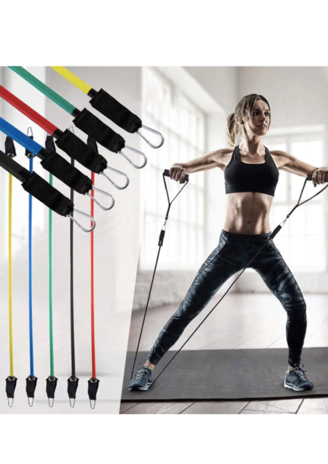 Набір резинок з еспандерами Gymtek 5-ти колірний Киев - изображение 2