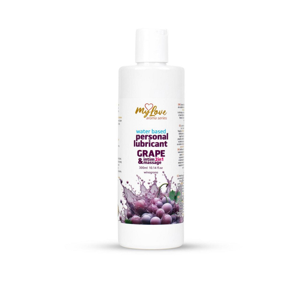 2в1 лубрикант та масажний гель - MyLove Aroma Series Intim&Massage Grape, 300 мл Sex Aura Київ - фото 1