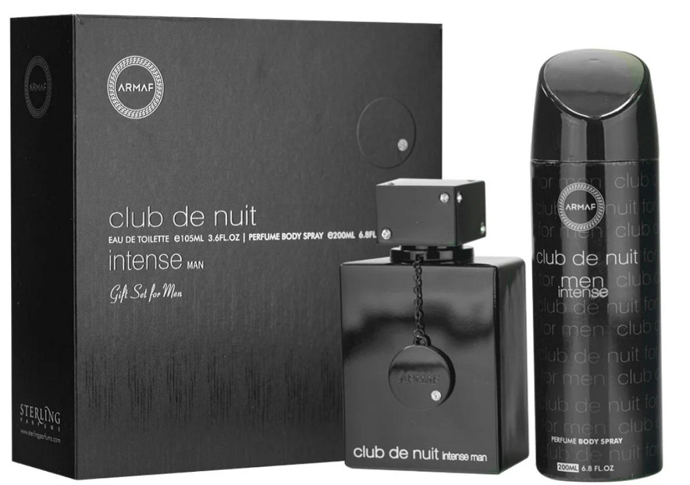 Набор для мужчин Club De Nuit Intense Man Armaf (Туалетная вода мужская 105 мл Дезодорант 200 мл в боксе) Запорожье - изображение 1