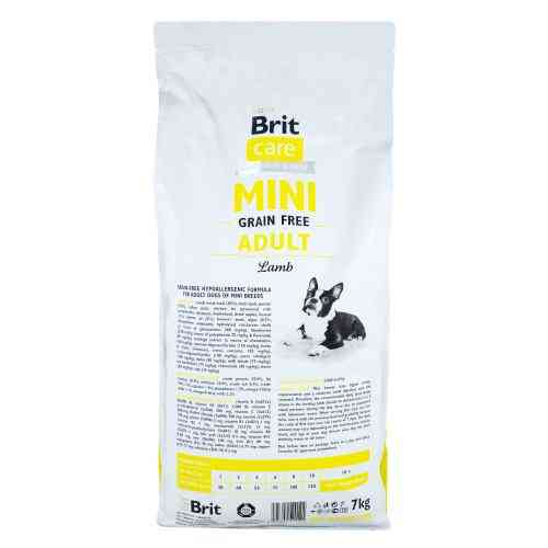Корм сухий Brit Care Grain Free Mini Adult Lamb для дорослих собах мініатюрних порід з ягням 7 кг Київ