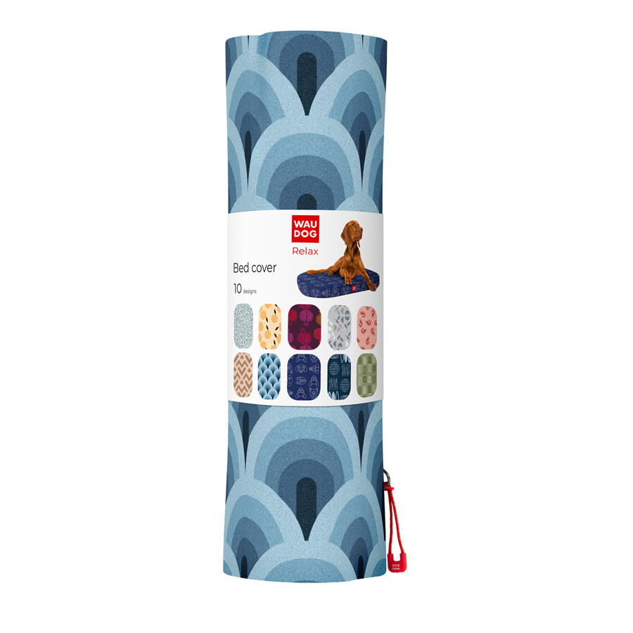 Чохол для лежанки WAUDOG Relax, малюнок "Хвилі", L, Ш 100 см, Д 70 см Вінниця - фото 1