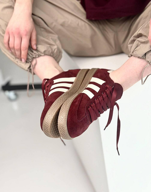 Olli Кросівки жіночі OLLI T-1-21413 бордові (весна-осінь, замша натуральна) (5633) 37 Коломия - фото 1