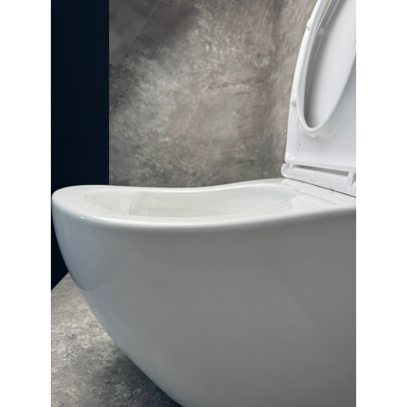 Унитаз подвесной эргономичный Koer TT-0101-T3 520x360x360mm система смыва TORNADO 3.0 (KR5615) Киев - изображение 7