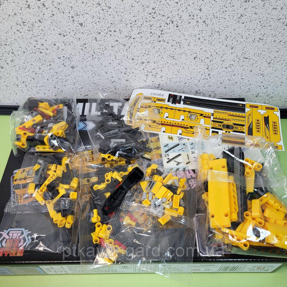 Конструктор блочный автомат М4А1 452 детали 88095 желтый Хмельницкий - изображение 3