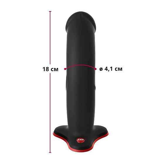 Фаллоимитатор Fun Factory THE BOSS STUB, черный, реалистичная текстура, длина 17,9 см, диаметр 4,1 см Sex Aura Киев