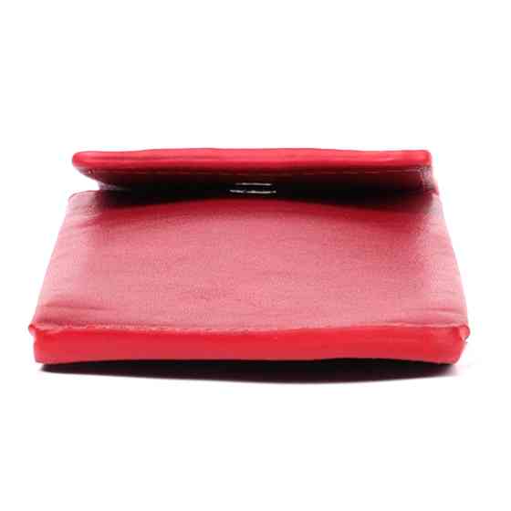 Яркая женская ключница футляр из натуральной кожи Красный (GRANDE PELLE) Киев