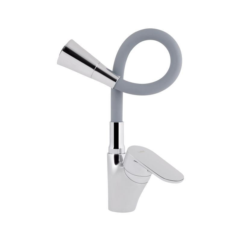 Смеситель для кухни с гибким изливом Lidz Tani 007F3 (k40) LDTAN007F3GCR31869 Chrome/Grey Харьков - изображение 3