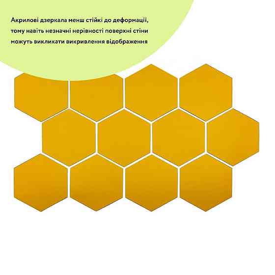 Золотой акриловый зеркальный декор, 12 штук Киев