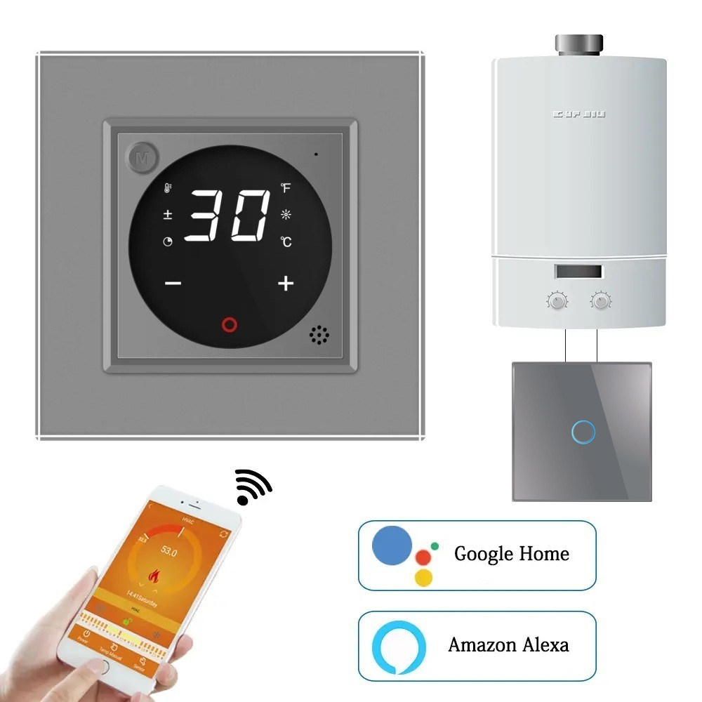 LIVOLO Комплект дистанційного керування котлом LIVOLO сірий скло (VL-C7FCEZ-701Z-2IP) Коломия - фото 3