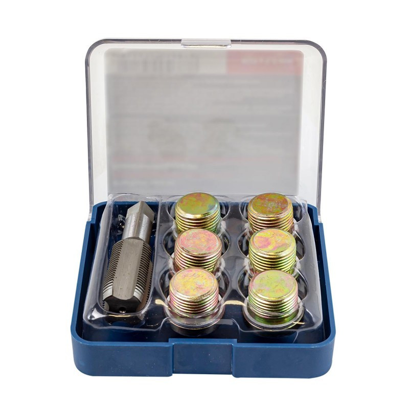 Набір для відновлення різьблення маслозливних отворів піддону M20х1,5мм (7пр.) ROCKFORCE RF-917G20 Одеса - фото 2