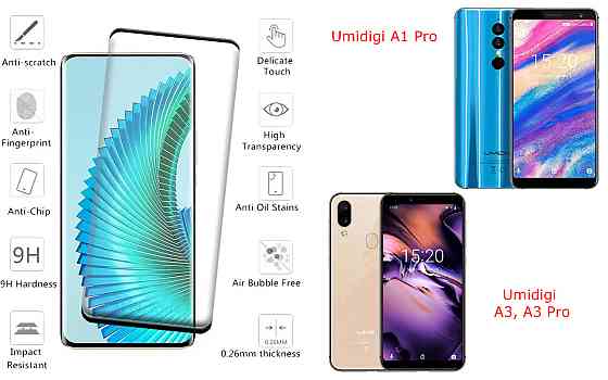 Защитное стекло HyperGlass Pro для Umidigi A1 Pro, A3, A3 Pro – максимальная чувствительность и защита Киев