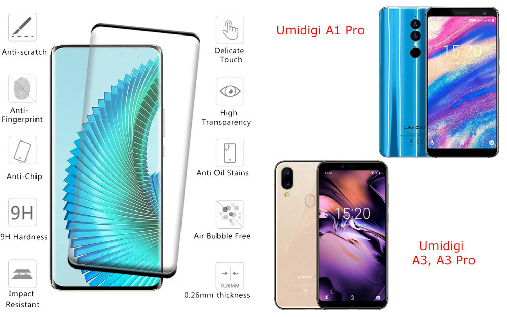 Защитное стекло HyperGlass Pro для Umidigi A1 Pro, A3, A3 Pro – максимальная чувствительность и защита Киев - изображение 2