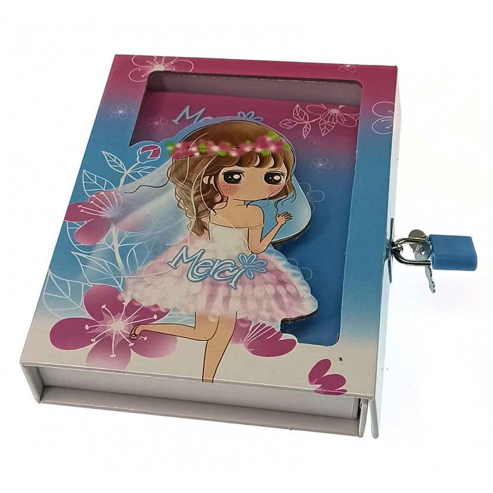 Блокнот із замком для дівчаток блакитний Київ - фото 3