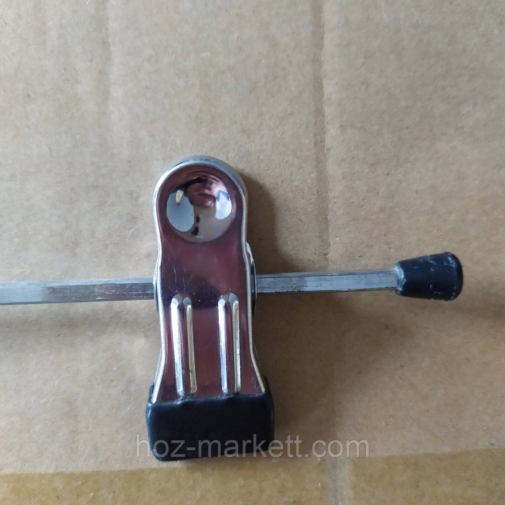 Плічка вішалки (тремпеля) брючні хромовані прищіпка та гачок 35 см 10 шт. в уп Харків - фото 3