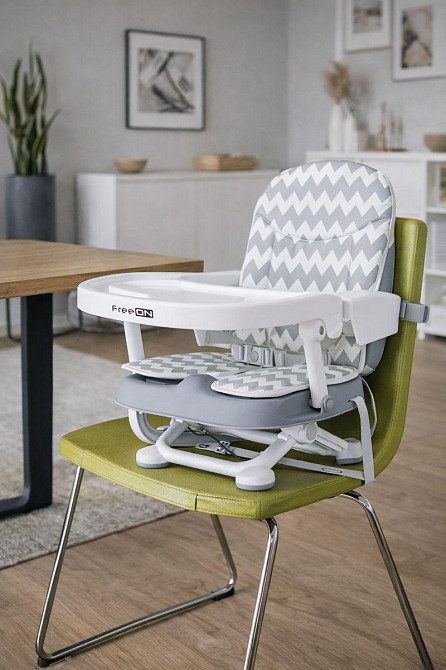 Портативный стул для кормления FreeON LevI, зиг - заг Киев - изображение 1