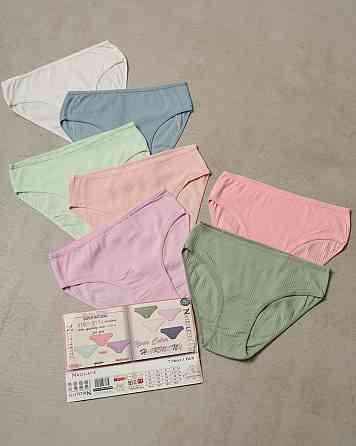 Набір жіночих трусиків тижнів батал у рубчик 7 шт Nicoletta 724156 2XL Київ