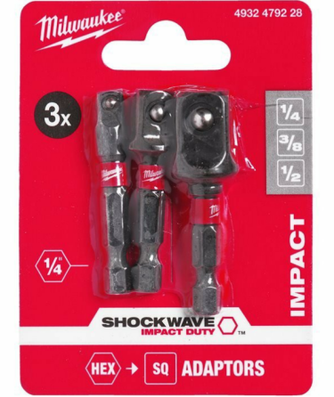 Набір перехідників с 1/4 дюйма HEX 1/4 дюйма КВАДРАТНИЙ, 3шт Одеса