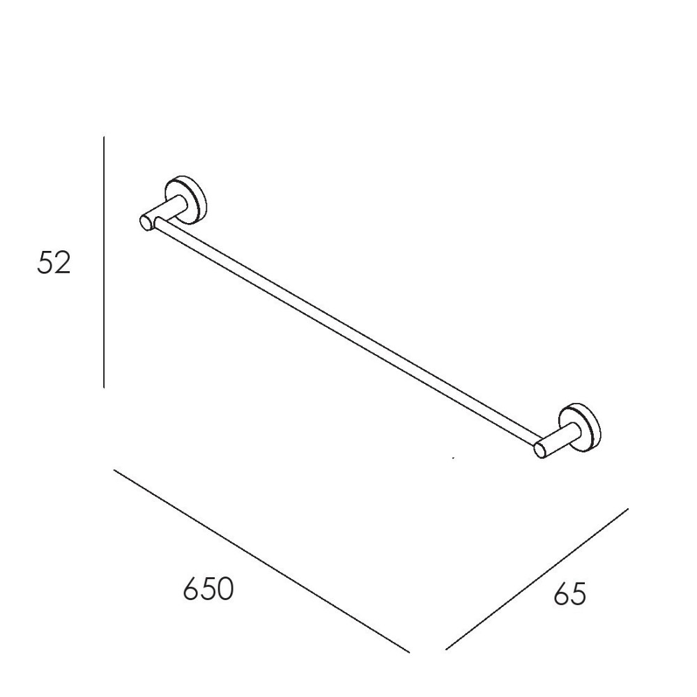 Держатель для полотенец IMPRESE SKALA хром Киев - изображение 2