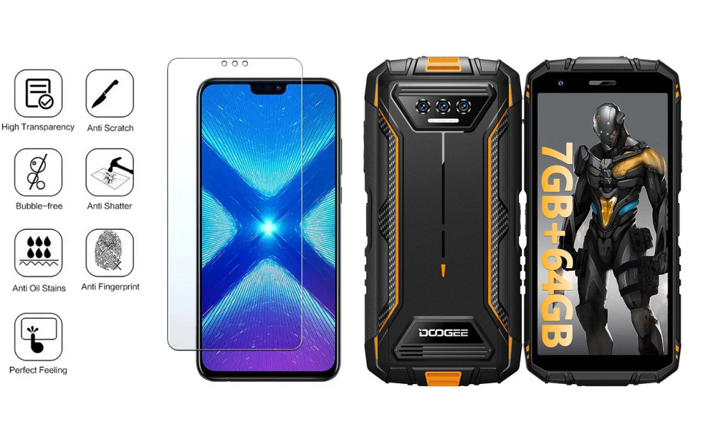 Защитное стекло NeoGlass для DOOGEE S41, S41 Max, S41 Plus, S41 Pro, S41T – ультрапрозрачное и устойчивое Киев - изображение 4