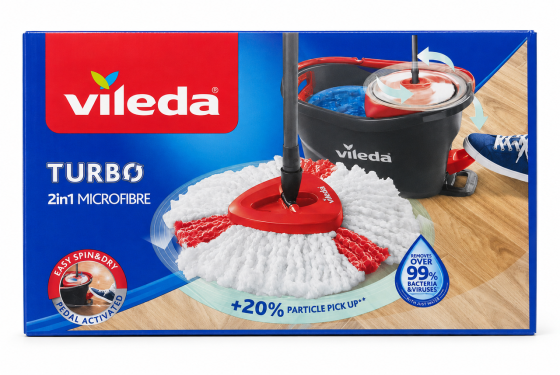 Швабра з відром Vileda Turbo 2в1 Microfibre Київ