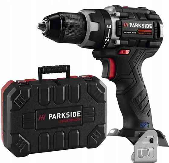 Акумуляторний безщітковий дриль-шурупокрут Parkside PERFORMANCE PABSP 20-Li C4 (60 Нм, Bluetooth, Німеччина) Київ