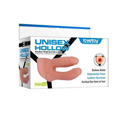 Полый страпон - Unisex Hollow Double Penetration 6