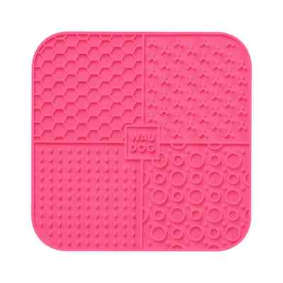 Універсальний посуд для тварин WAUDOG Silicone Килимок для злизування 19х19х1 см рожевий (23527) Вінниця