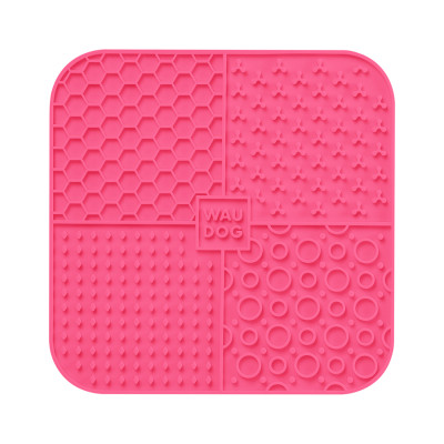 Універсальний посуд для тварин WAUDOG Silicone Килимок для злизування 19х19х1 см рожевий (23527) Вінниця - фото 3
