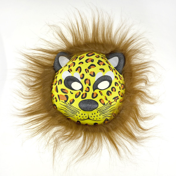 Маска карнавальная с мехом Леопард Киев - изображение 1