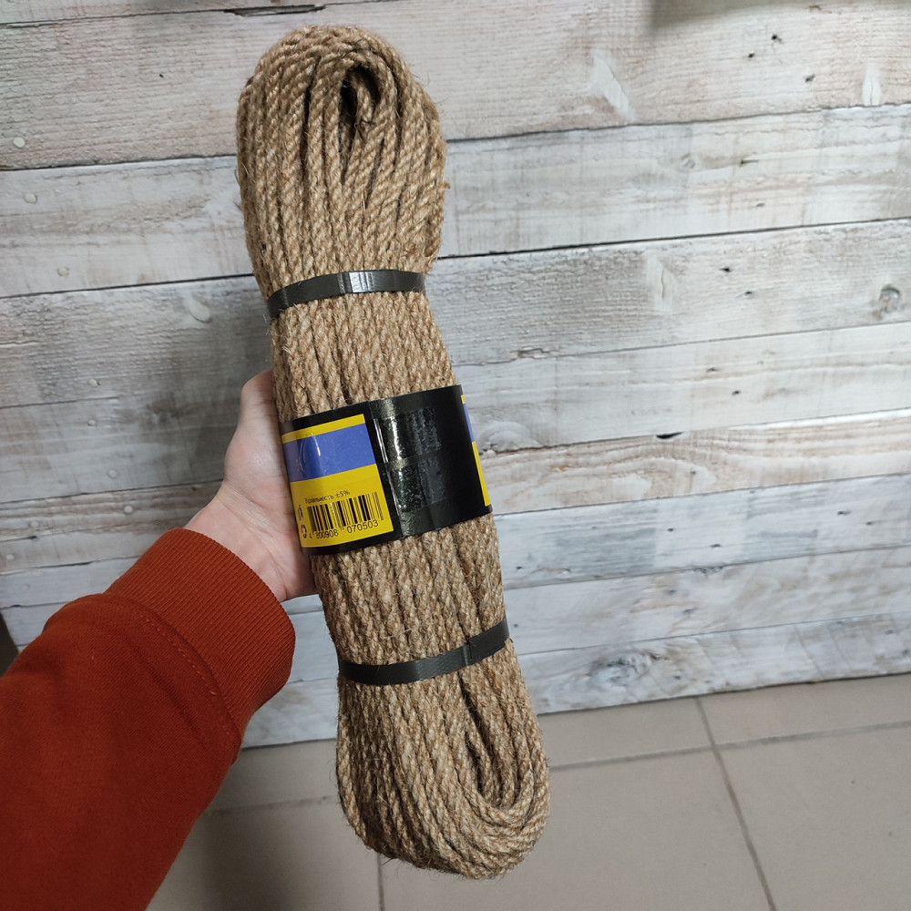 Шпагат (канат) джутовий Льон d=6мм L=50м Харків - фото 7