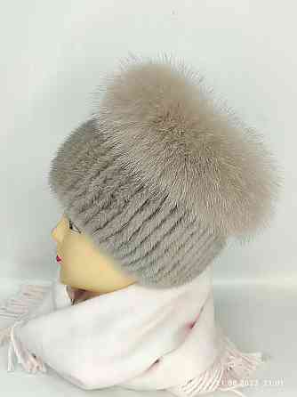 Хутряна жіноча шапка кубанка Ліа Бежевий Харків