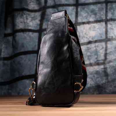 Сумка Vintage Жіноча слінг через плече з екошкіри Чорна (sale_15117) Вінниця