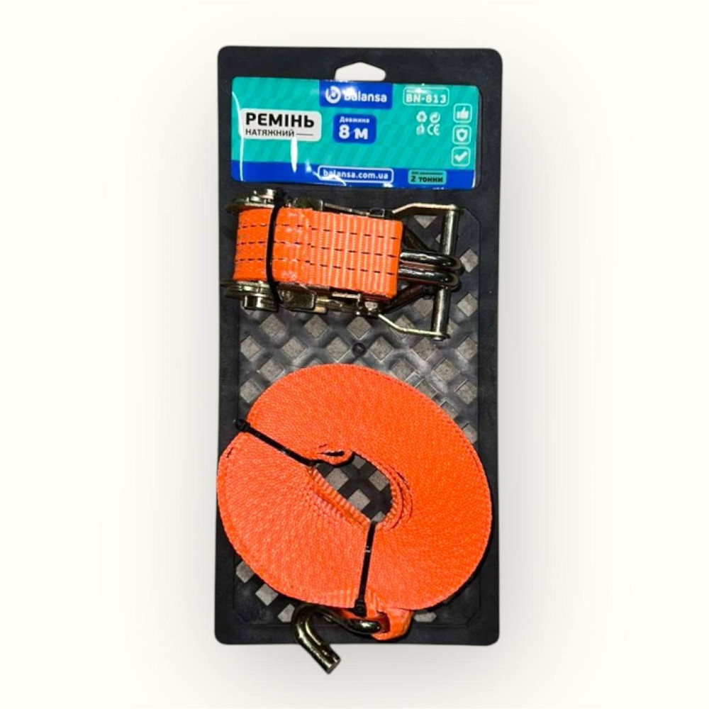 Ремень стяжной Balansa BN-813 8 м, 2 т Киев - изображение 1
