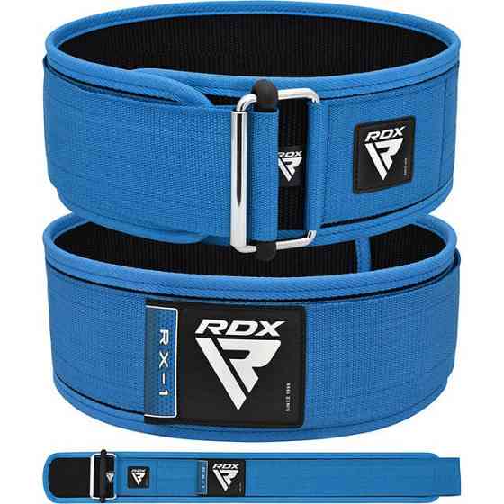 Пояс для важкої атлетики RDX RX1 Weight Lifting Belt BLUE-S Кам'янське