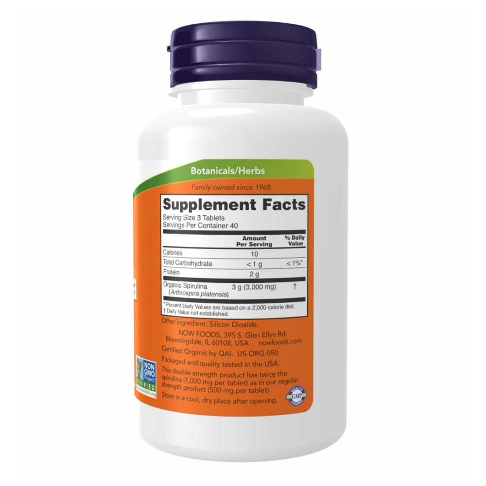 Спирулина Now Foods Spirulina 1000mg 240 tabs Киев - изображение 2