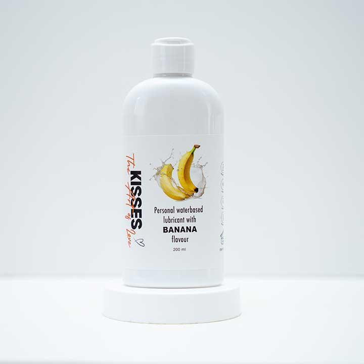 Лубрикант на водній основі Kisses Банан 200 мл. – Інтимне мастило Вінниця - фото 3