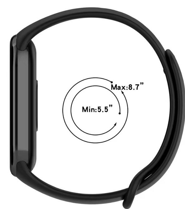 Ремешок для Xiaomi Mi Band 8 и Mi Band 9 силиконовый сменный браслет для фитнес трекера Xiaomi Mi Band (зеленый) Николаев - изображение 2