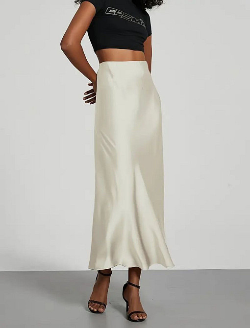 Жіноча спідниця шовкова Білий 50/52 Харків - фото 1