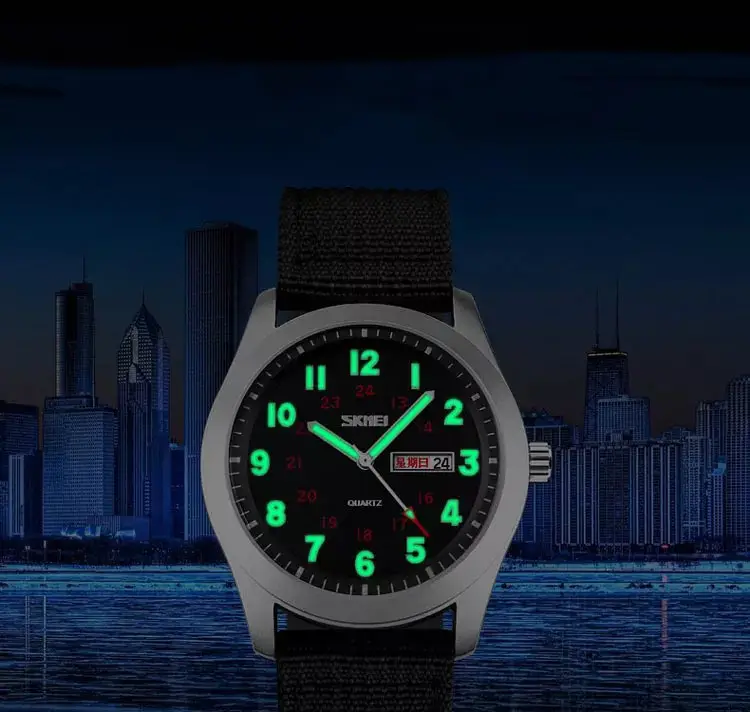 Чоловічий наручний класичний годинник Skmei 9112 (Чорний) Київ - фото 3