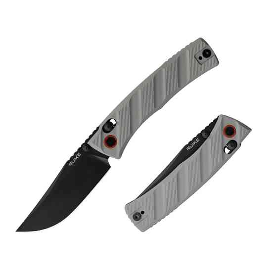 Нож складной Ruike P856-K серый Ровно