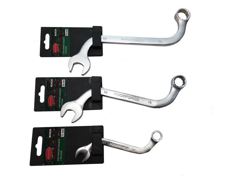 Ключ рожково-накидний S-образний 14мм ROCKFORCE RF-76114A Одеса - фото 1