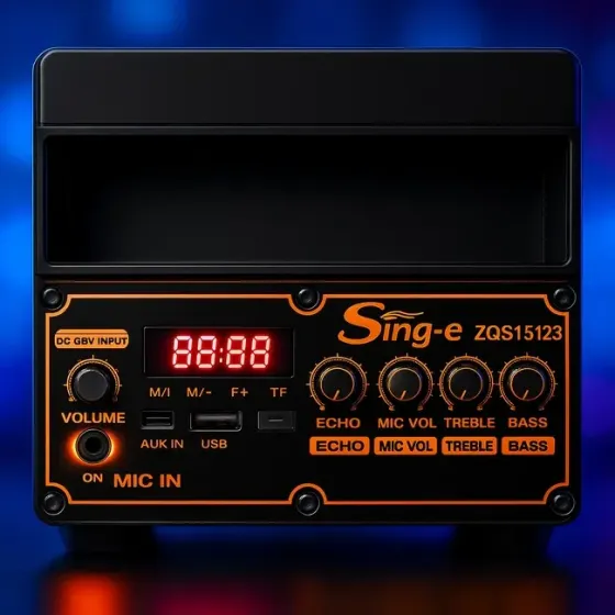 Бездротова караоке-колонка із двома мікрофонами SPS ZQS15123 Коломыя