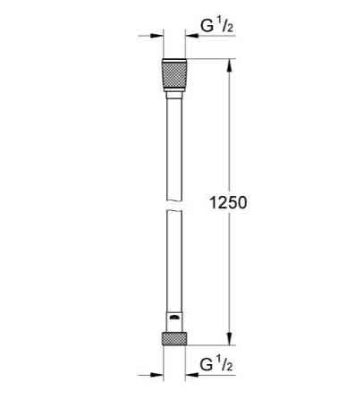 Душовий шланг 1250 мм Grohe Silverflex (28362KF1)   ( 22903 ) Харьков