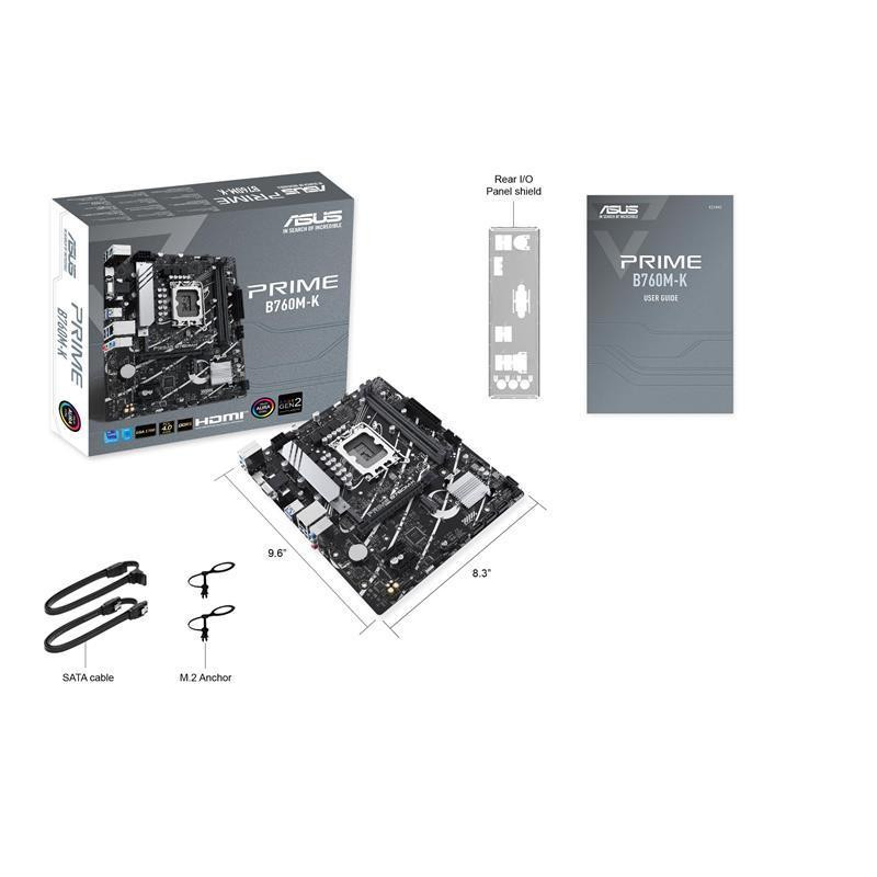 Материнська плата Asus Prime B760M-K Socket 1700 microATX Харків - фото 6